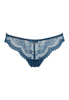 Front cutout view of Gossard deep teal microfibre Thong