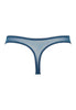 Back cutout view of Gossard deep teal microfibre Thong
