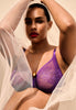 General view of a women model wearing Gossard ultra violet microfibre Sheer Bra