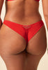 General view of a women model wearing Gossard red  Brazilian
