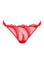 Front cutout view of Gossard red  Thong
