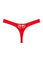 Back cutout view of Gossard red  Thong