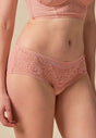 General view of a women model wearing Gossard blush microfibre Short