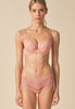 Full-body view of a women model wearing Gossard blush microfibre Short