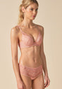 General view of a women model wearing Gossard blush microfibre Short
