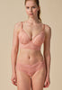 General view of a women model wearing Gossard blush microfibre Short