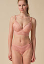 General view of a women model wearing Gossard blush microfibre Short
