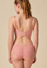 General view of a women model wearing Gossard blush microfibre Short