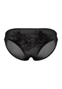 Back cutout view of Gossard black microfibre Brief