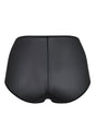 Back cutout view of Gossard black microfibre Deep Brief