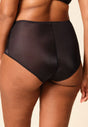 General view of a women model wearing Gossard black microfibre Deep Brief