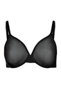 Front cutout view of Gossard black microfibre Sheer Bra