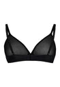 Back cutout view of Gossard black microfibre Sheer Bra