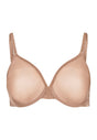 Front cutout view of Gossard beige microfibre Sheer Bra