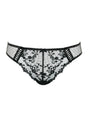 Front cutout view of Gossard black microfibre Brief