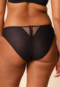 General view of a women model wearing Gossard black microfibre Brief