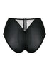 Back cutout view of Gossard black microfibre Deep Brief
