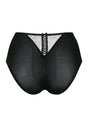 Back cutout view of Gossard black microfibre Deep Brief