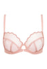 Front cutout view of Gossard blush microfibre Full Cup Non Padded Bra