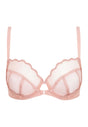 Front cutout view of Gossard blush microfibre Full Cup Non Padded Bra