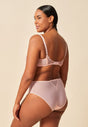 General view of a women model wearing Gossard blush microfibre Full Cup Non Padded Bra