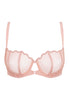 Front cutout view of Gossard blush microfibre Non Padded Balconette Bra