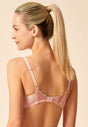 Back view of a women model wearing Gossard blush microfibre Non Padded Balconette Bra