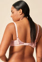 General view of a women model wearing Gossard blush microfibre Non Padded Balconette Bra