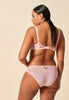 General view of a women model wearing Gossard blush microfibre Non Padded Balconette Bra
