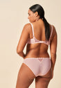 General view of a women model wearing Gossard blush microfibre Non Padded Balconette Bra