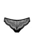Front cutout view of Gossard black microfibre Brief