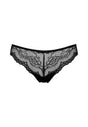 Front cutout view of Gossard black microfibre Brief
