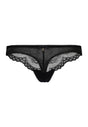 Front cutout view of Gossard black microfibre Thong