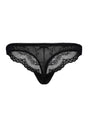 Back cutout view of Gossard black microfibre Thong