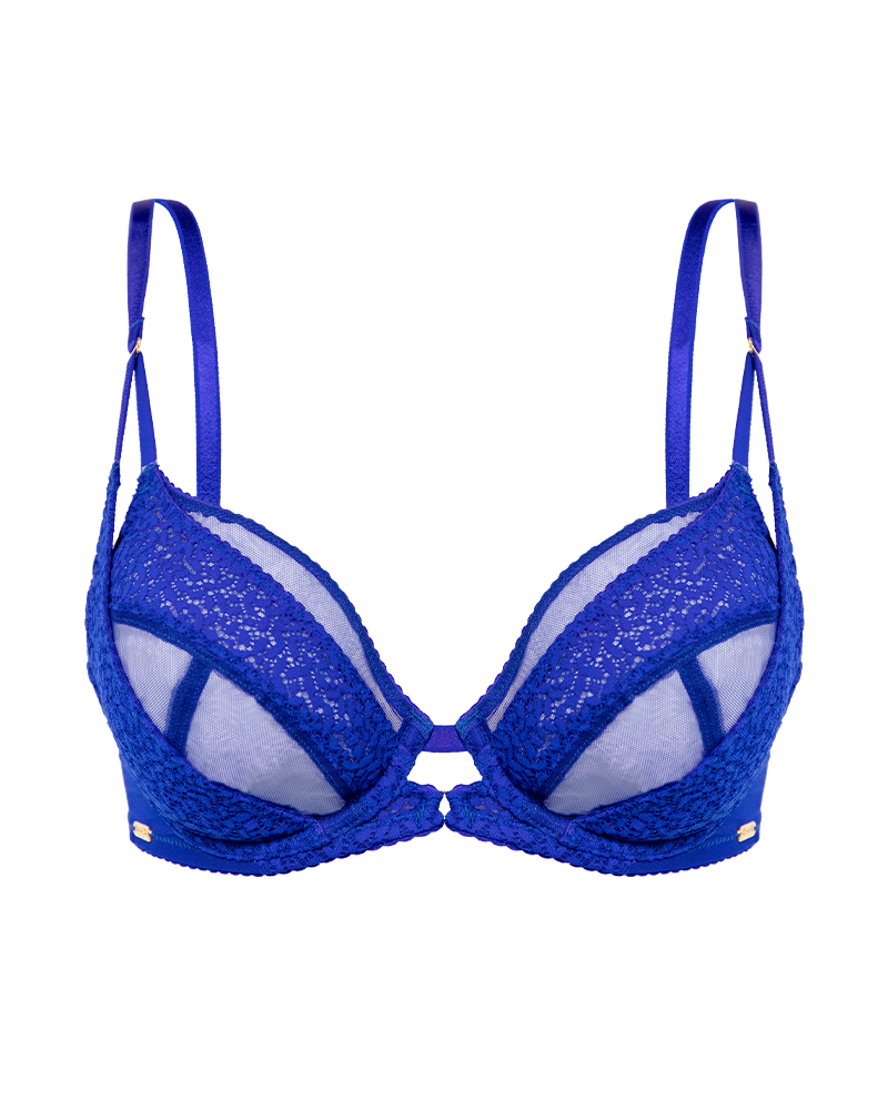 Envy Non Padded Plunge Bra - Electric Blue