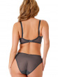 Glossies Lace Sheer Moulded Bra - Charcoal