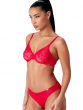 Glossies Lace Brief - Chilli Red