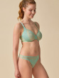 Glossies Lace Thong - Brook Green