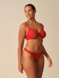 Glossies Lace Thong - Chilli Red