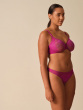 Glossies Lace Thong - Vivid Fuchsia