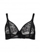 Glossies Lace Moulded Bra - Black