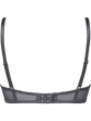Glossies Lace Sheer Moulded Bra - Charcoal