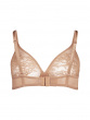 Glossies Lace Sheer Moulded Bra - Nude