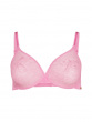 Glossies Lace Sheer Moulded Bra - Sweet Lilac