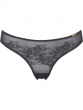 Glossies Lace Brief - Charcoal