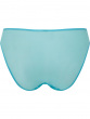 Glossies Lace Brief - Turquoise Sea. Sheer mesh brief with delicate floral lace , Gossard luxury lingerie, back brief cut out
