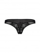 Glossies Lace Thong - Black
