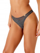 Glossies Lace Thong - Charcoal