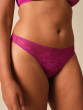 Glossies Lace Thong - Vivid Fuchsia