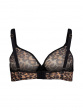 Glossies Leopard Sheer Moulded Bra - Animal Print